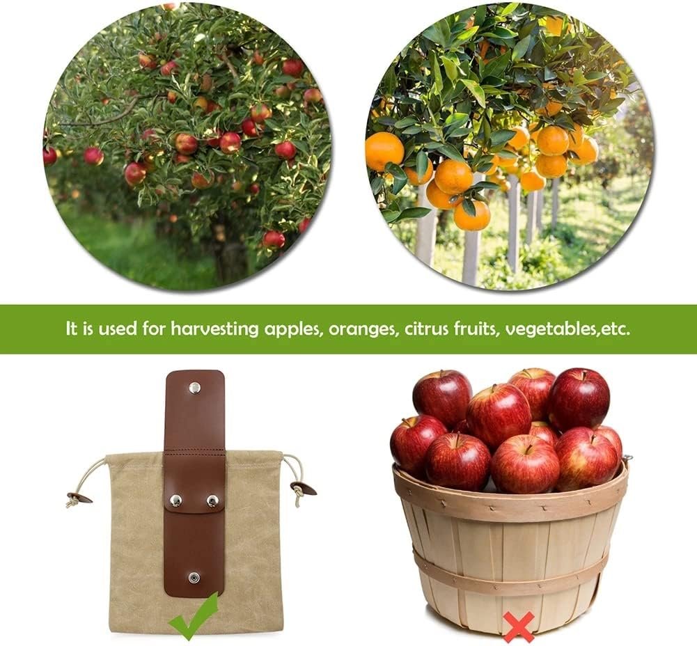 Foraging Bag Waxed Canvas Collapsible Outdoor Camping Foraging Pouch Mushroom Storage Water Resistant Leather Bushcraft Belt Tinder Dump Pouchs Brown for Travel Camping Hiking Bag Only (Brown)