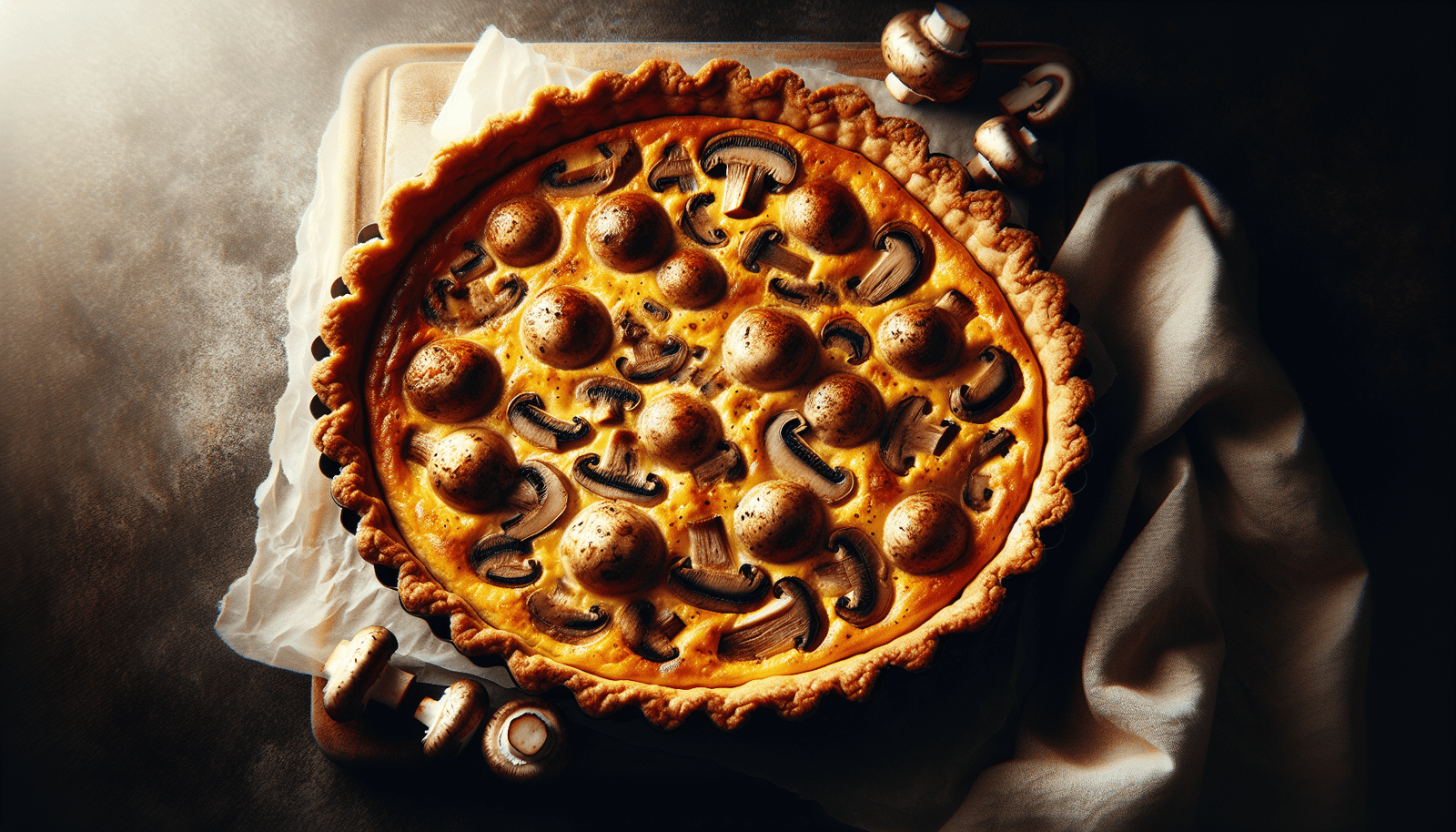 Mushroom Quiches And Pies: A Savory Slice Of Heaven